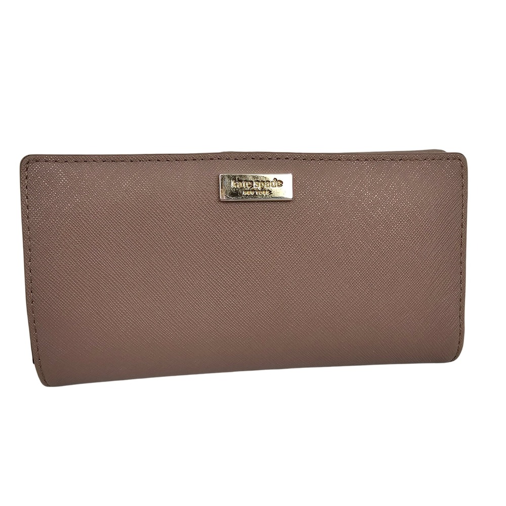 Kate Spade Classic Leather Trifold Wallet‎ Tan Gold 3.5x7